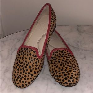 cheetah flats/loafers